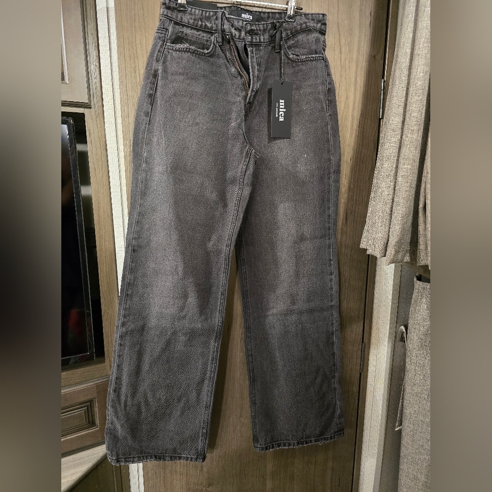 Wide Leg Black Jeans SZ 27